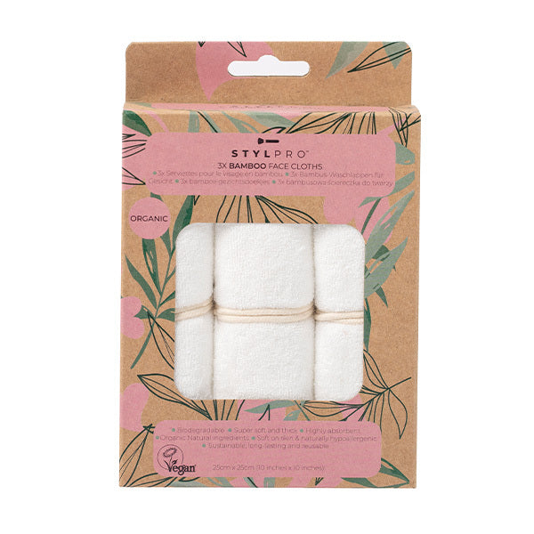 STYLPRO Bamboo Face Cloths