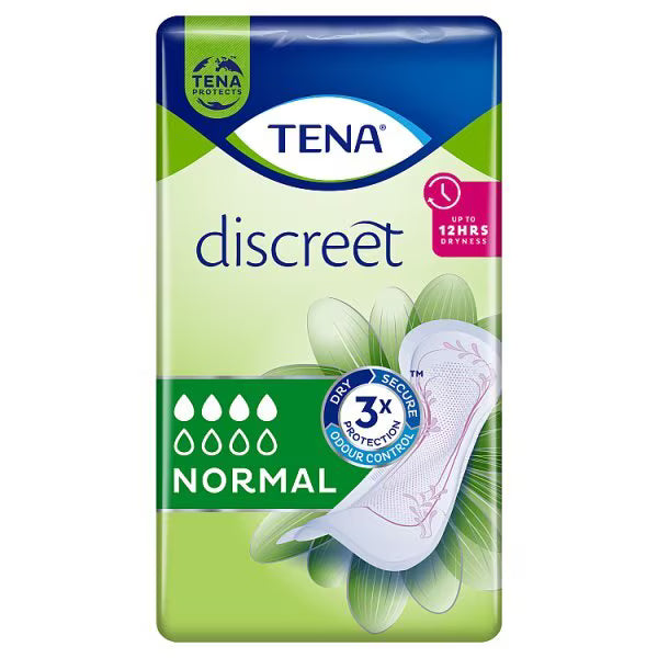 TENA Normal Incontinence Pads 12 pack (British brand)