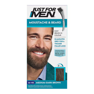 Nur für Männer Bartgel Mittel Dunkelbraun M40