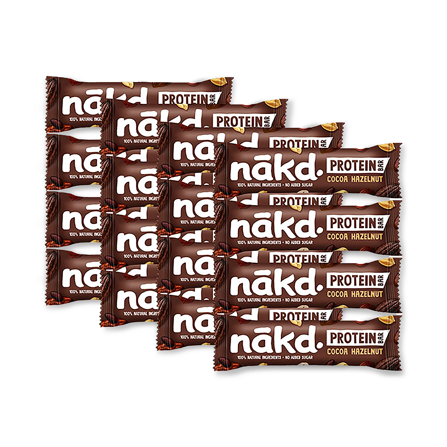 Nakd Cocoa Hazelnut protein bars multipack 16x45g (British brand)