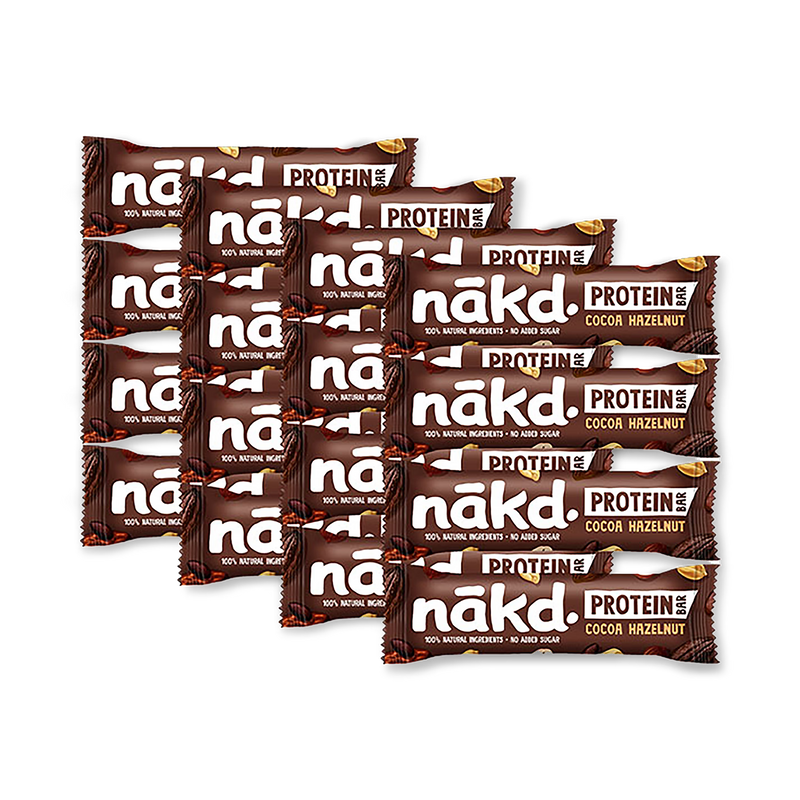 Nakd Cocoa Hazelnut protein bars multipack 16x45g (British brand)