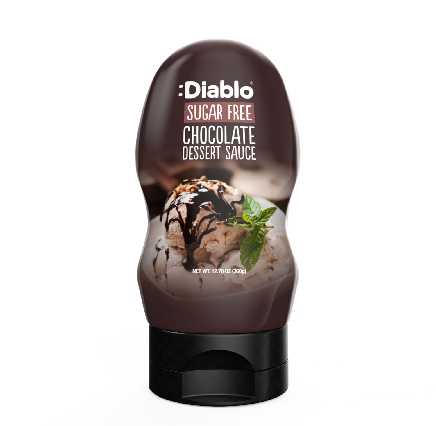 Diablo sugar free chocolate dessert sauce 360g bottle (British brand)
