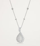 Boodles platinum diamond pendant necklace - British product
