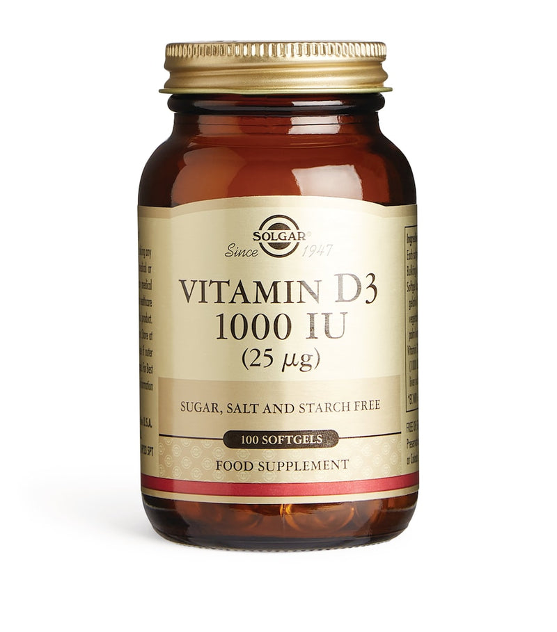 Solgar Vitamin D3 1000 IU softgels, UK version
