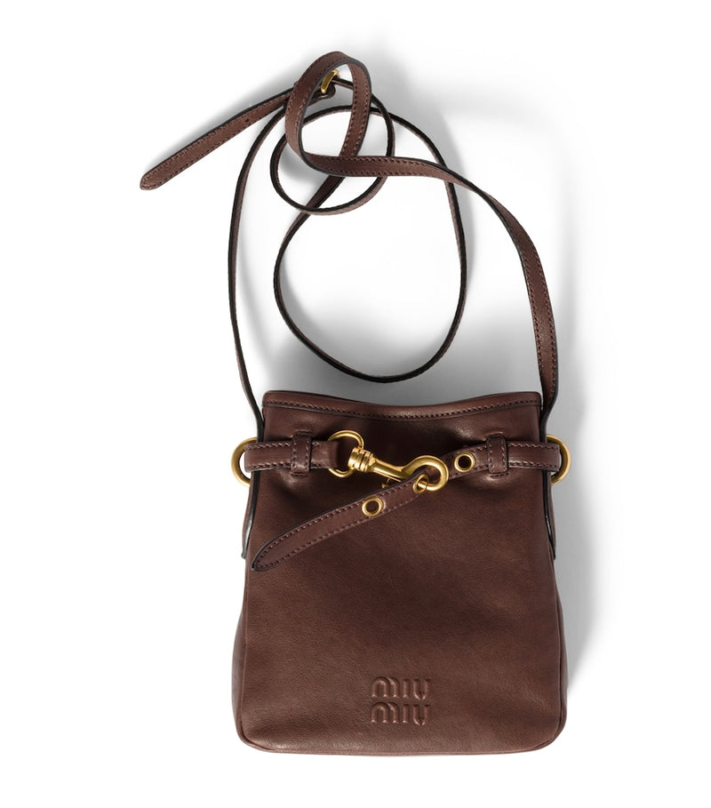 Miu Miu nappa leather pouch (British brand)