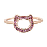 Karl Lagerfeld rose gold ladies ring - British product