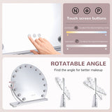 Livingandhome LED Makeup Mirror 3 Colour Modes 50cm imported from the UK