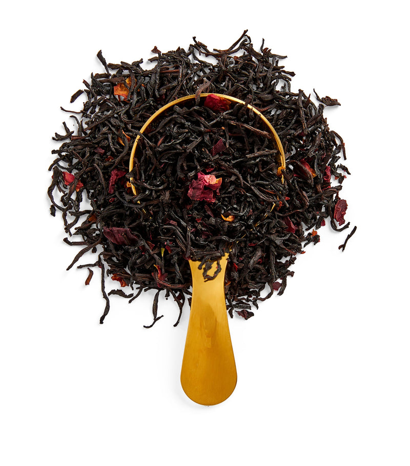 Harrods rose flavoured black loose leaf tea 125g, UK version