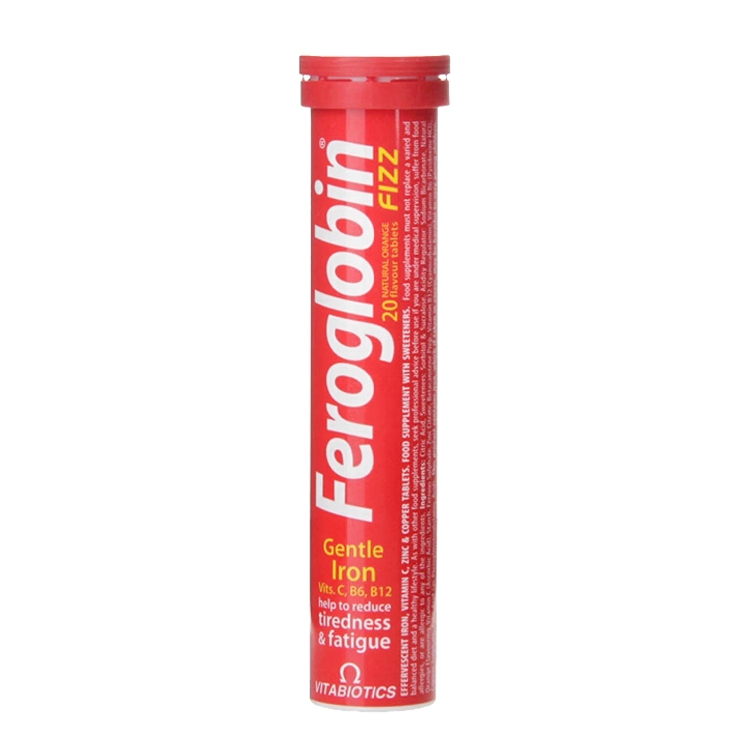 Vitabiotics Feroglobin Fizz Tablets 20 pack (British brand)