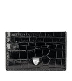 Aspinal of London croc-embossed slim card holder, imported from the UK