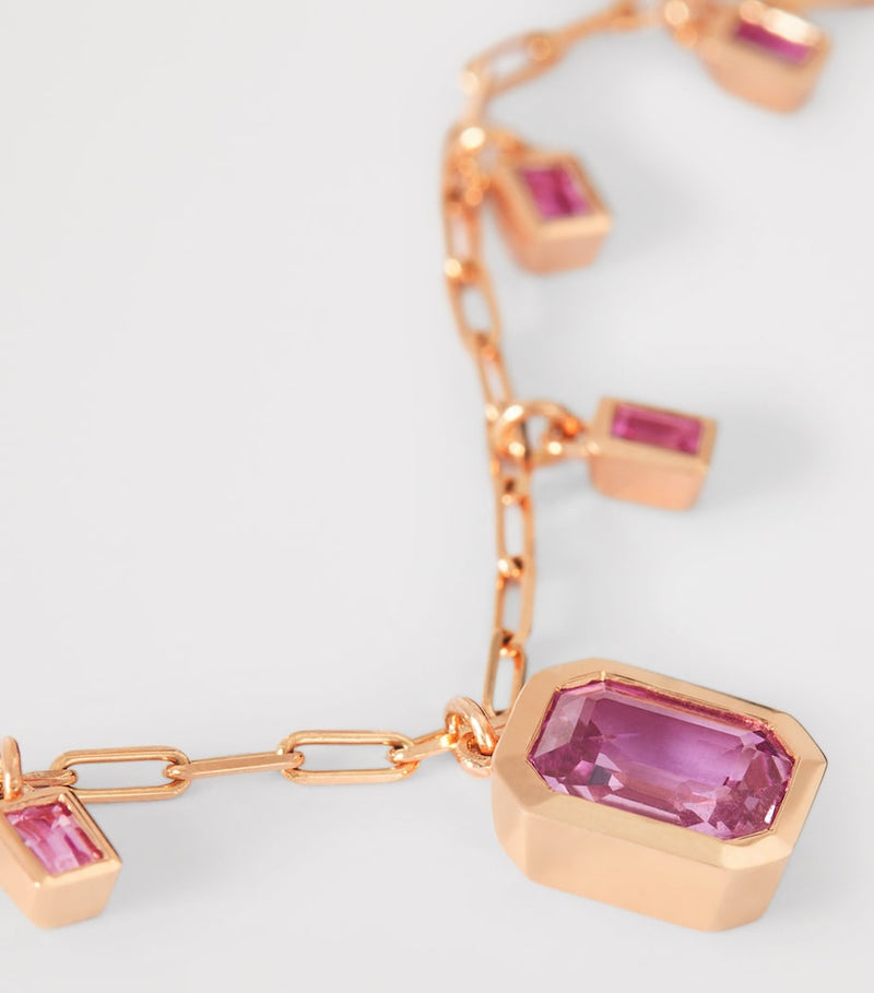 SHAY rose gold sapphire illusion choker - British product