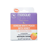 Masque B.A.R lip sleeping mask Korean White Peach and Honey 20ml, imported from the UK