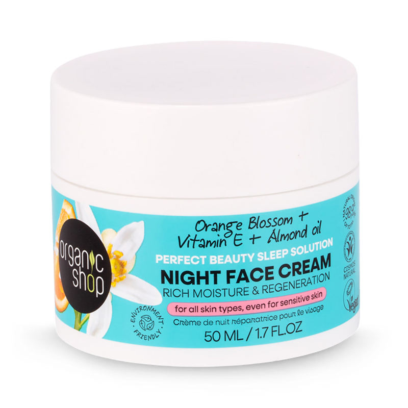 Organic Shop Orange Blossom night cream 50ml, UK version