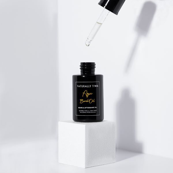 Naturally Tiwa AGU beard oil 30ml, imported from the UK