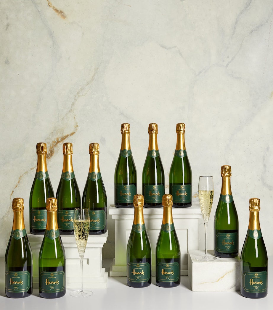 Harrods Brut Premier Cru Non-Vintage Champagne case of 12 bottles, UK version