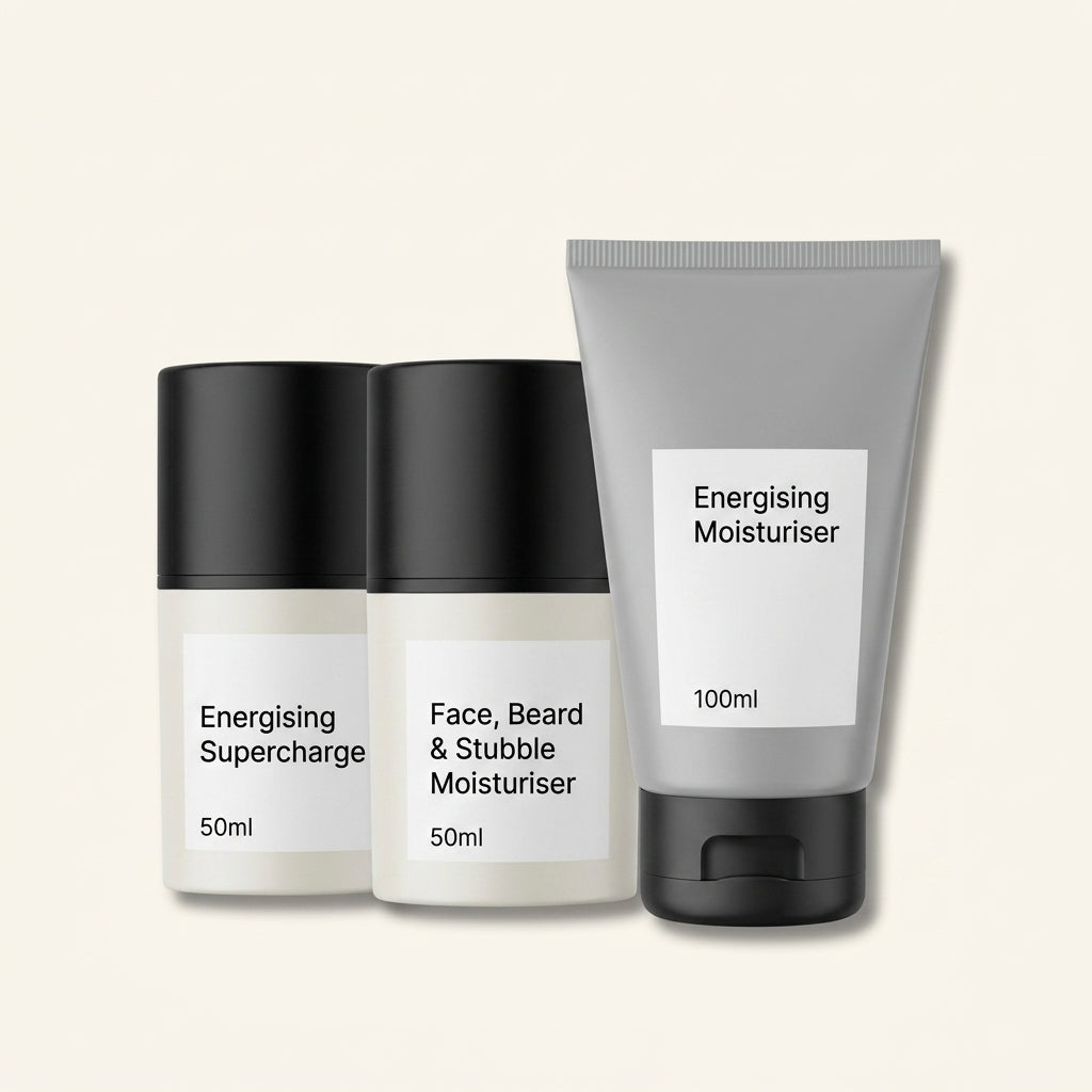 No7 men's skincare trio energising 3x50ml, imported from the UK