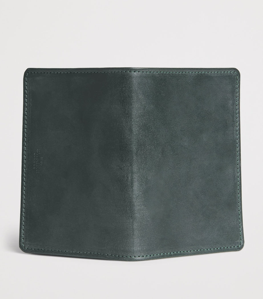 Swaine leather business card case vegetable-tanned bovine leather - British product