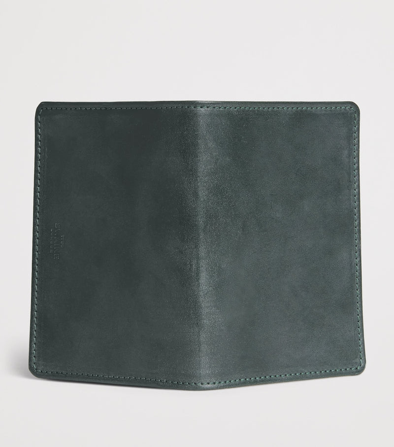 Swaine leather business card case vegetable-tanned bovine leather - British product