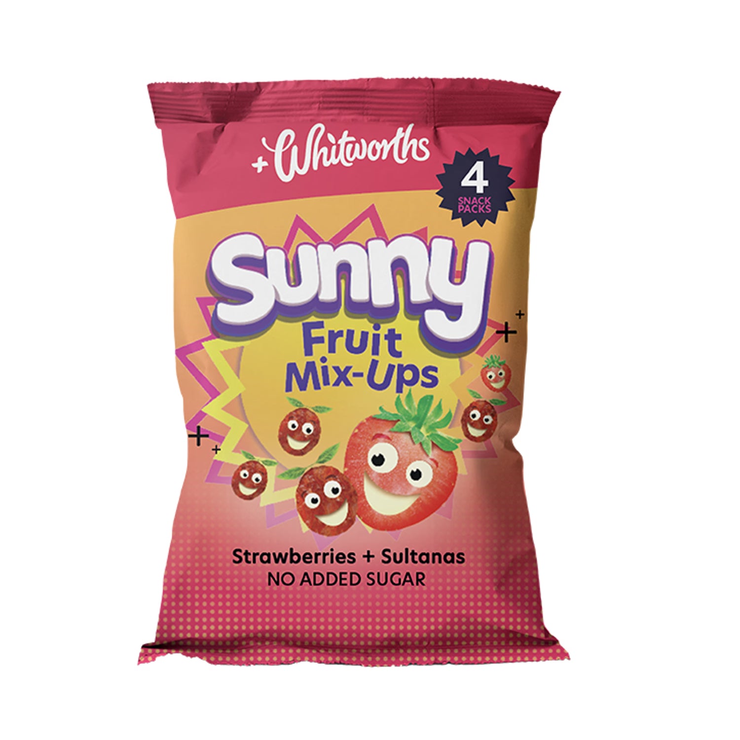 Whitworths Sunny Mix Ups dried fruit mix 4x18g - British product
