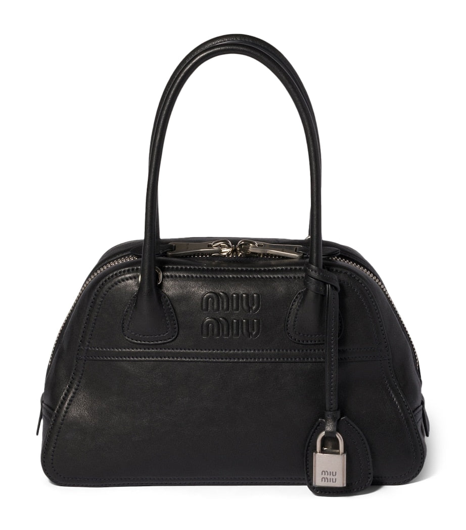 Miu Miu Vivant top-handle bag in nappa leather (British brand)