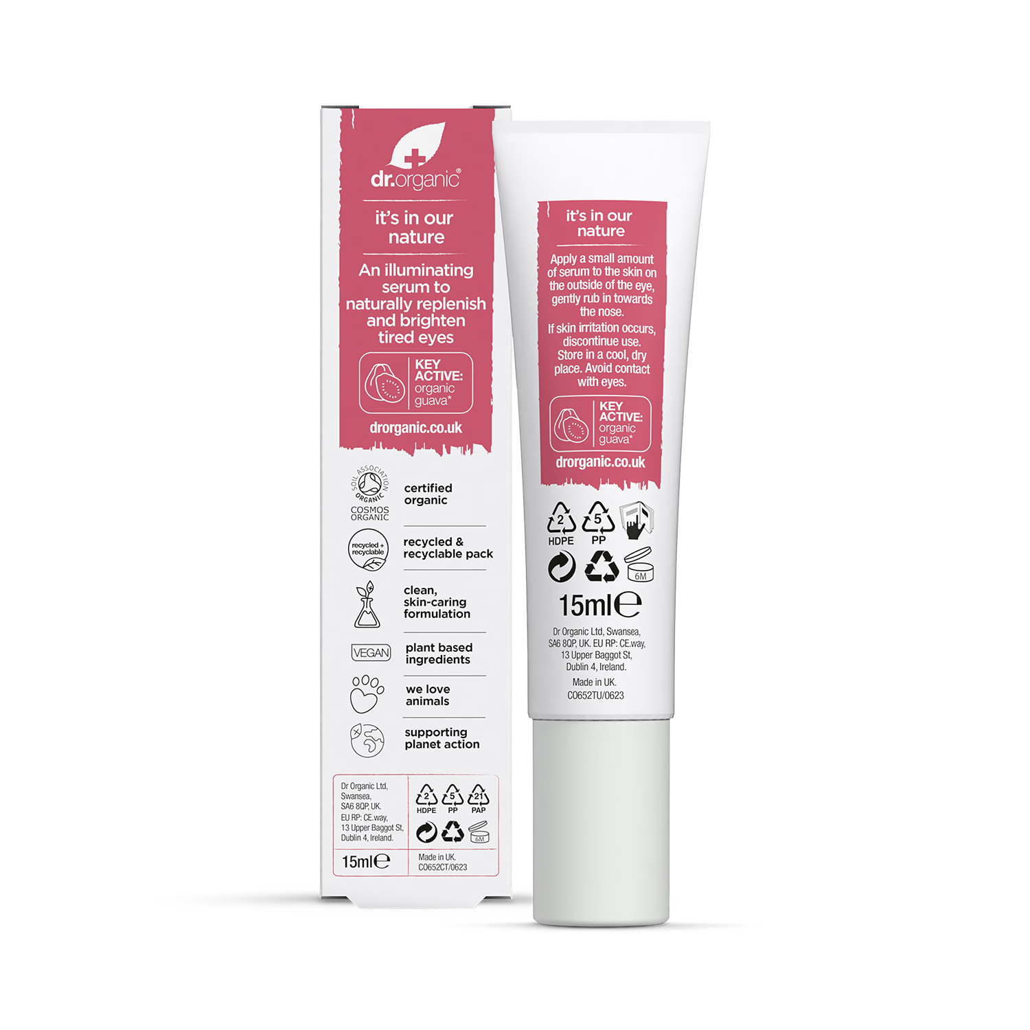 Dr Organic Vitamin C Eye Serum with Guava 15ml - British product