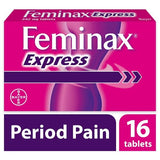 Feminax Express Period Pain & Cramps 16 Tablets GOODS Superdrug   