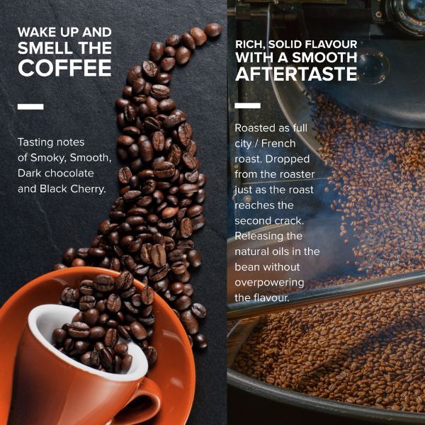 KMC coffee beans Rich Roast Colombian - British product