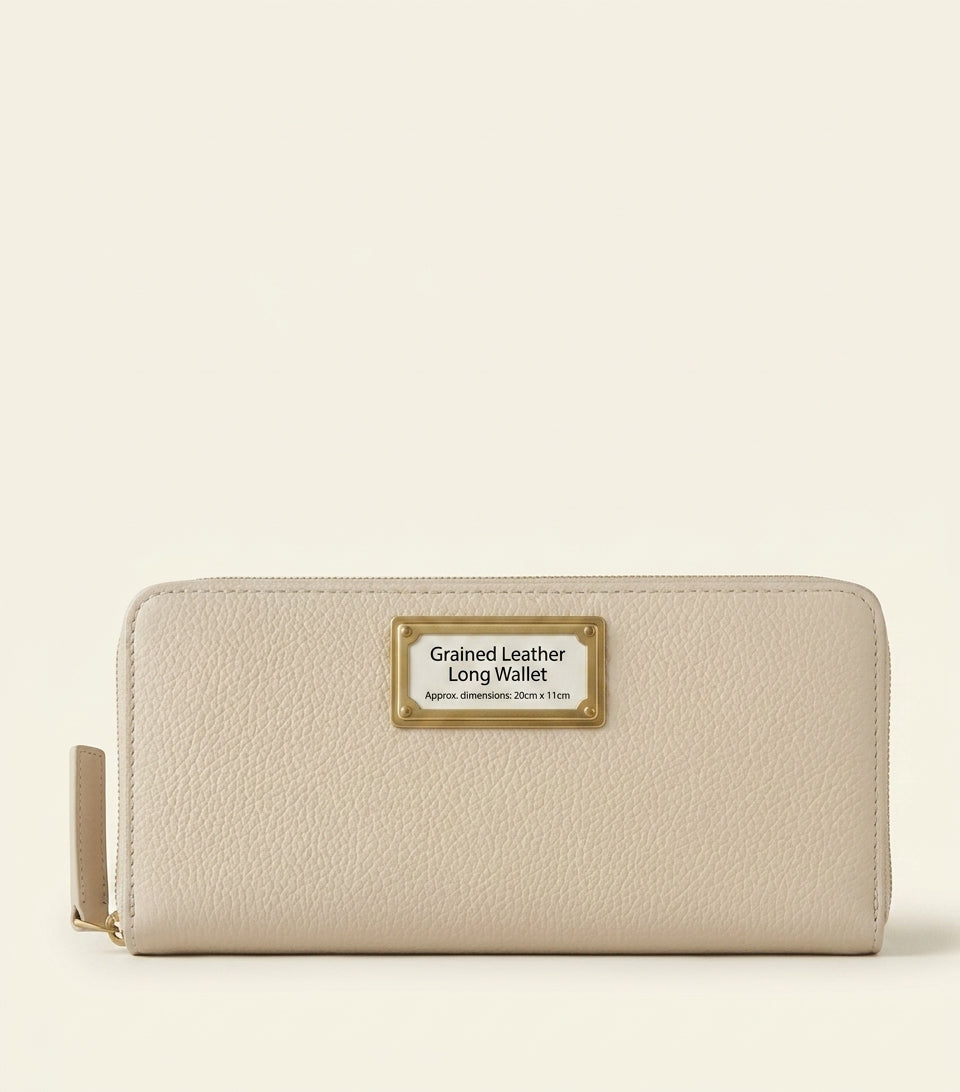 Mulberry leather purse with plaque, imported from the UK