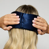 Silk Addict weighted mulberry silk sleep mask navy - British product