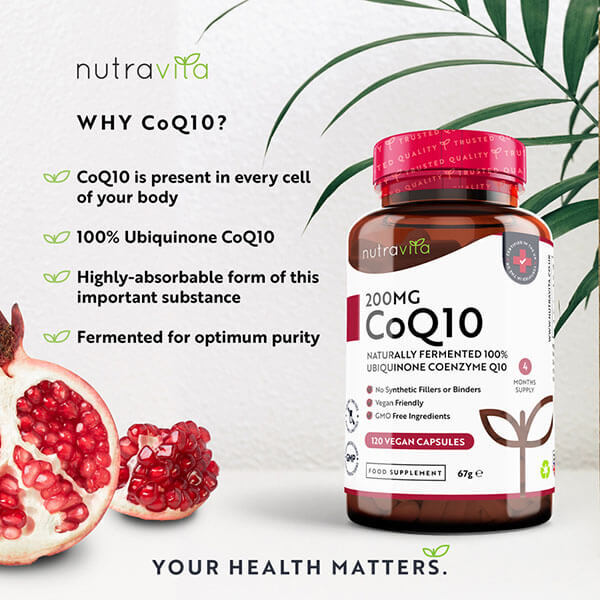 Nutravita Co Enzyme Q10 (CoQ10) 200mg - 120 Vegan Capsules GOODS Superdrug   