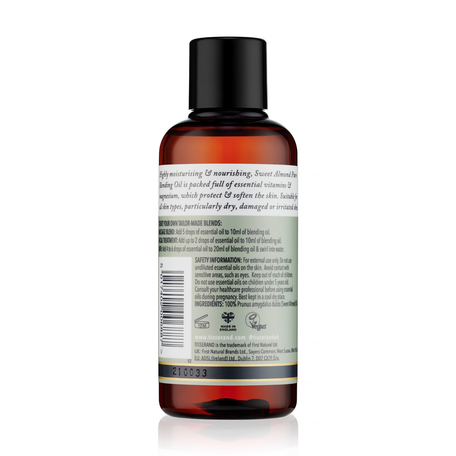 Tisserand Sweet Almond Blending Oil 100ml (British brand)