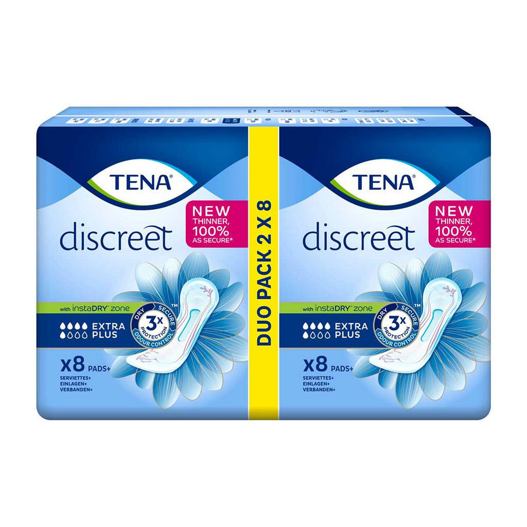 TENA Discreet Extra Plus Incontinence Pads for Bladder Weakness 16pk