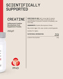PhD micronised creatine powder 250g (British brand)