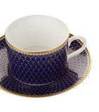 Halcyon Days Antler Trellis teacup and saucer, UK version