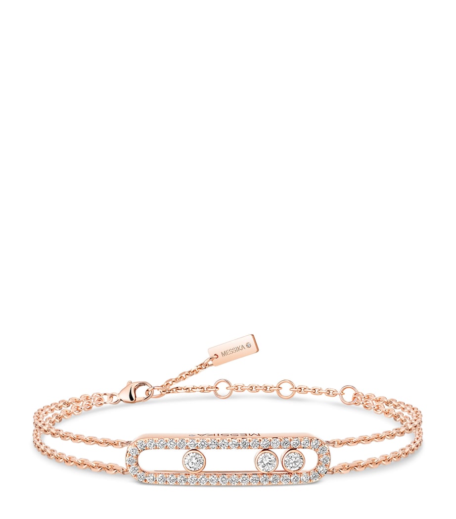 Messika Move Classique rose gold diamond pavé bracelet 0.65ct, UK version