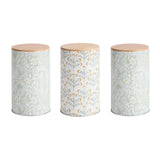 Habitat Country Tin Canisters With Oak Lid Set of 3 GOODS Sainsburys   