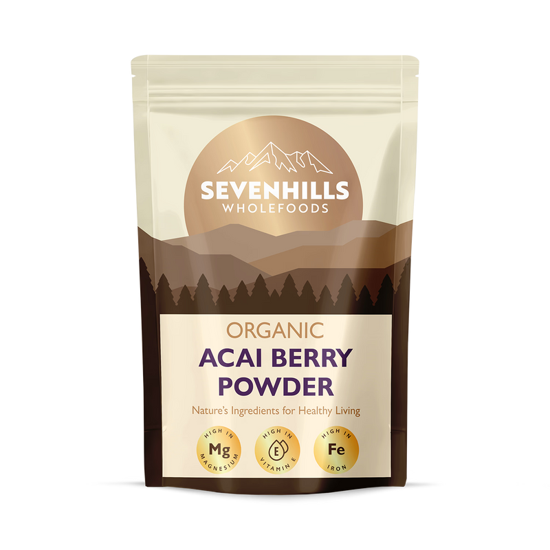 Seven Hills Organic Acai Berry Powder 200g, UK version
