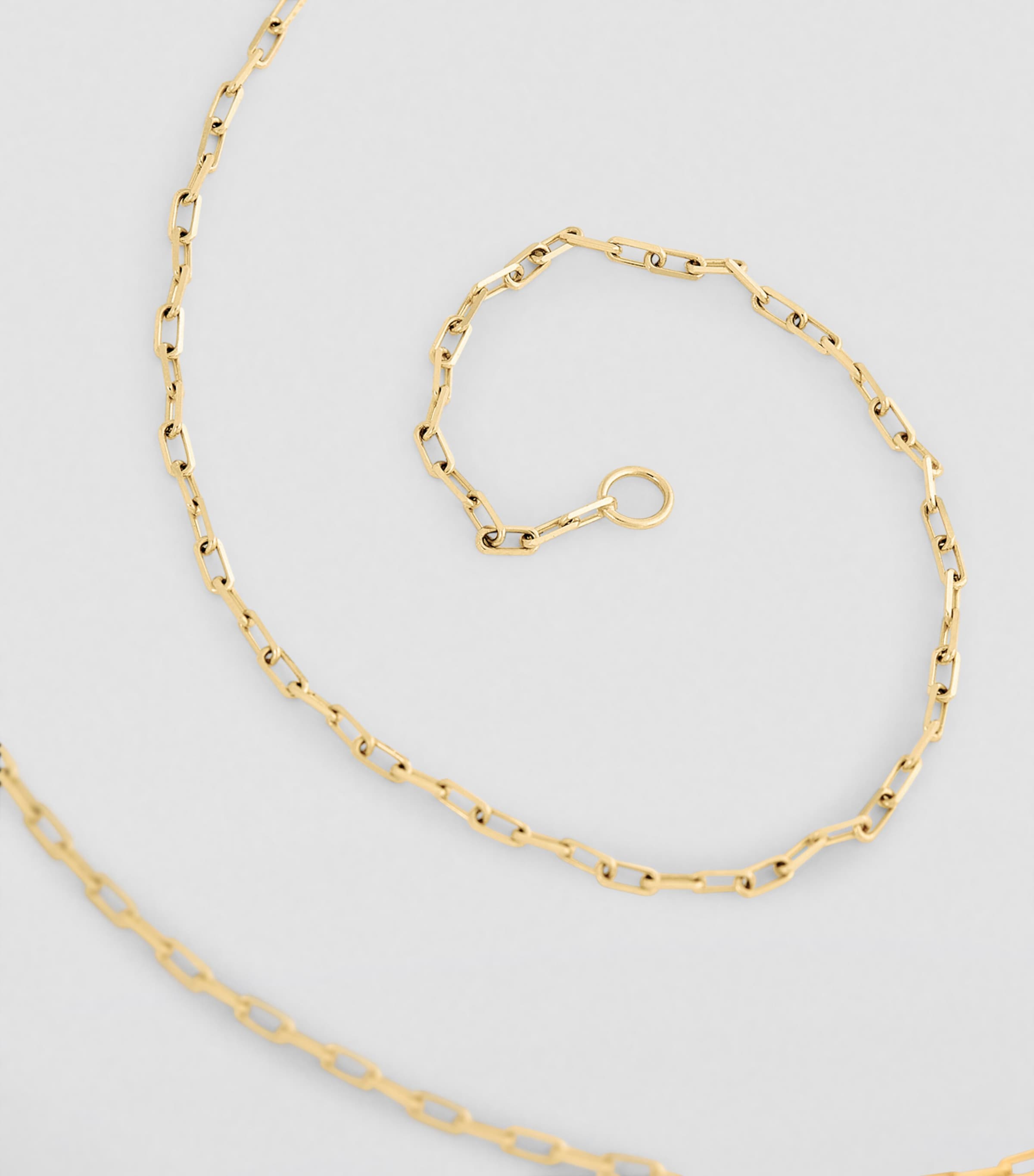Jade Trau yellow gold chain necklace, imported from the UK