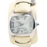 Chronotech beige mens watch leather strap, UK version
