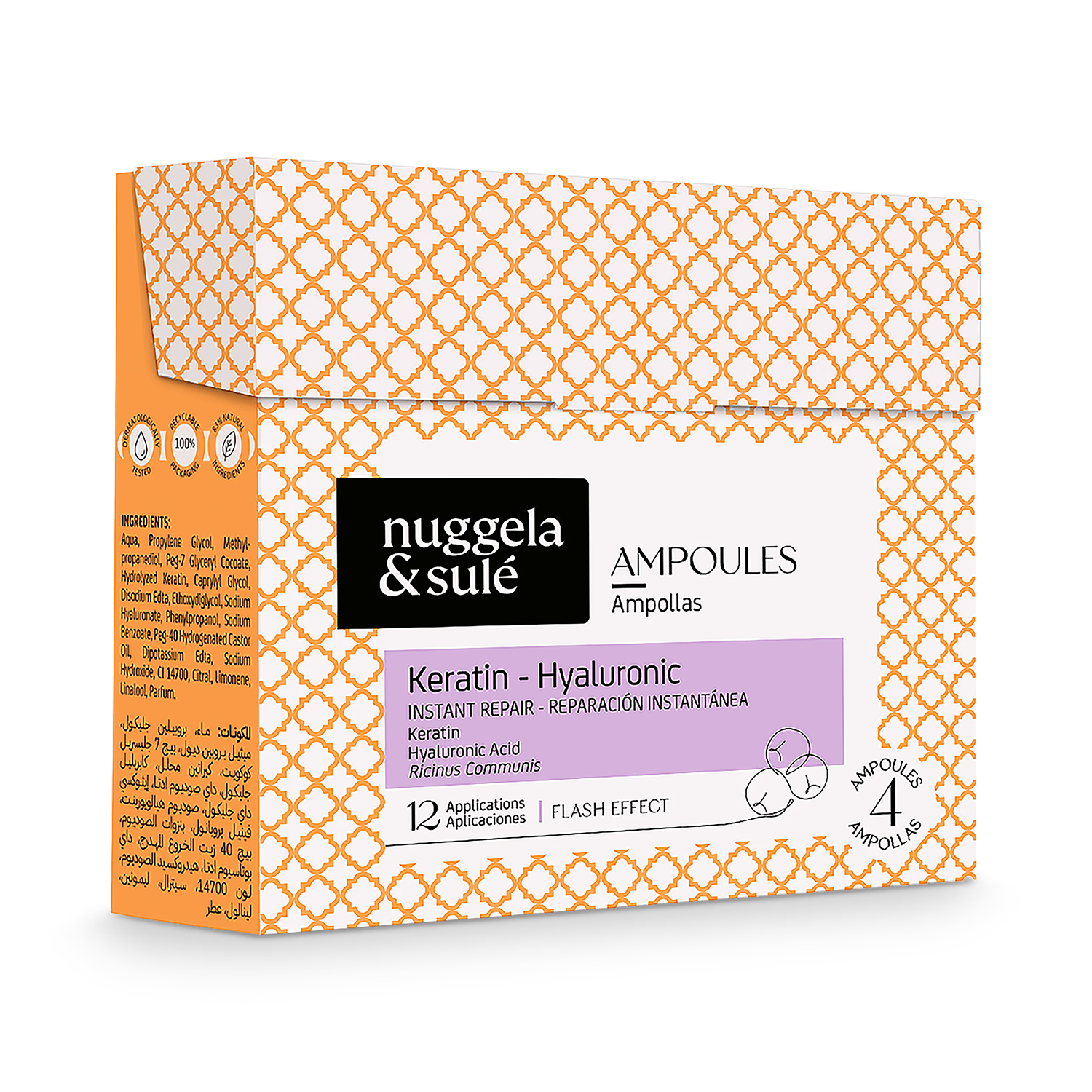 Nuggela & Sule Keratin Hyaluronic pack 4 x 10 ml, UK version