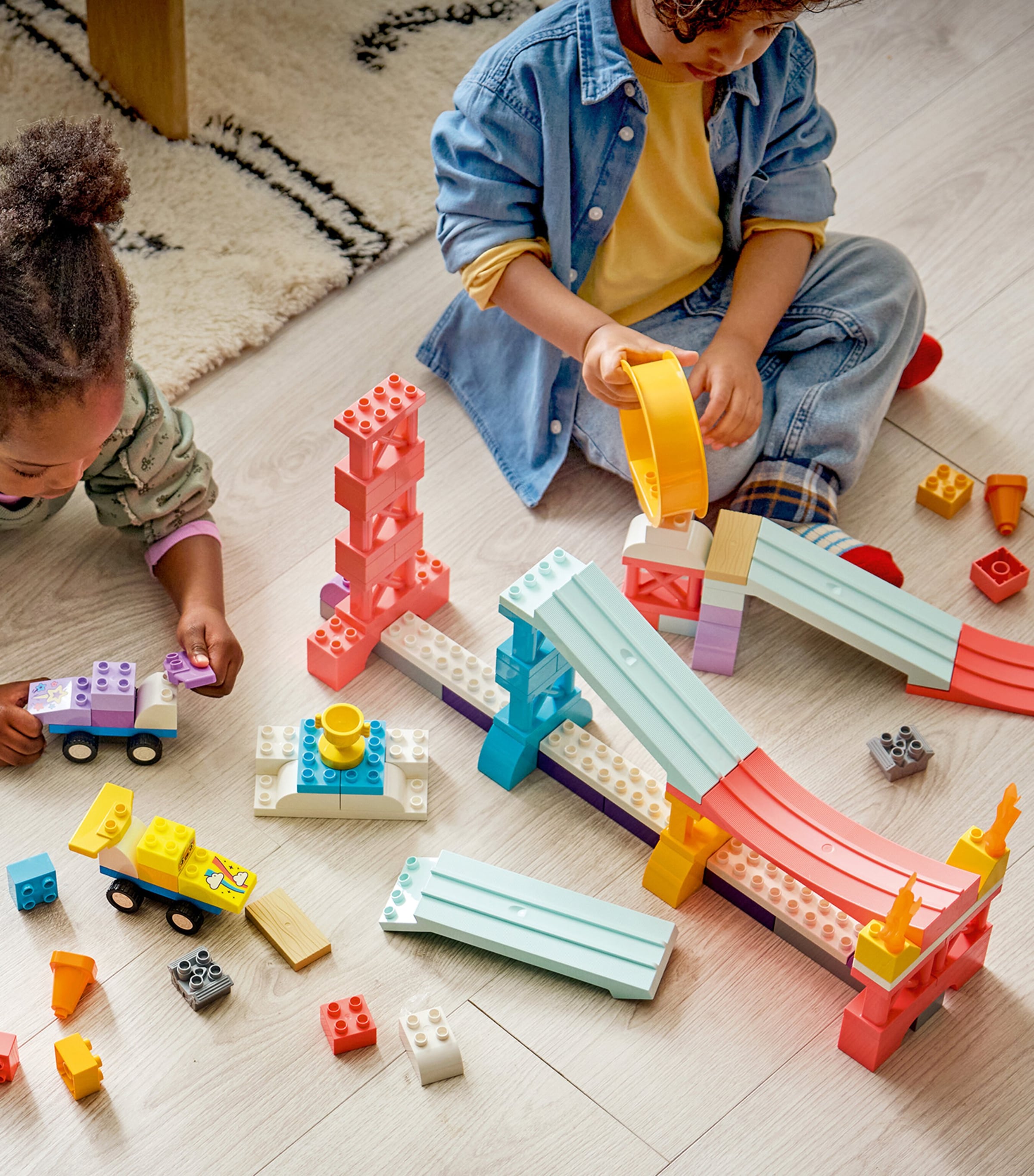 LEGO DUPLO 3 in 1 ramp set with vehicles 111 pieces, imported from the UK
