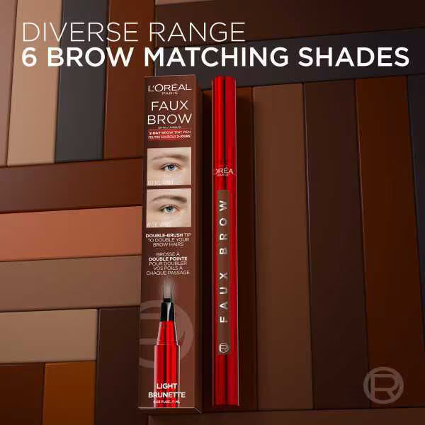 L'Oréal Paris Faux Brow Tint Pen Light Brunette, UK version
