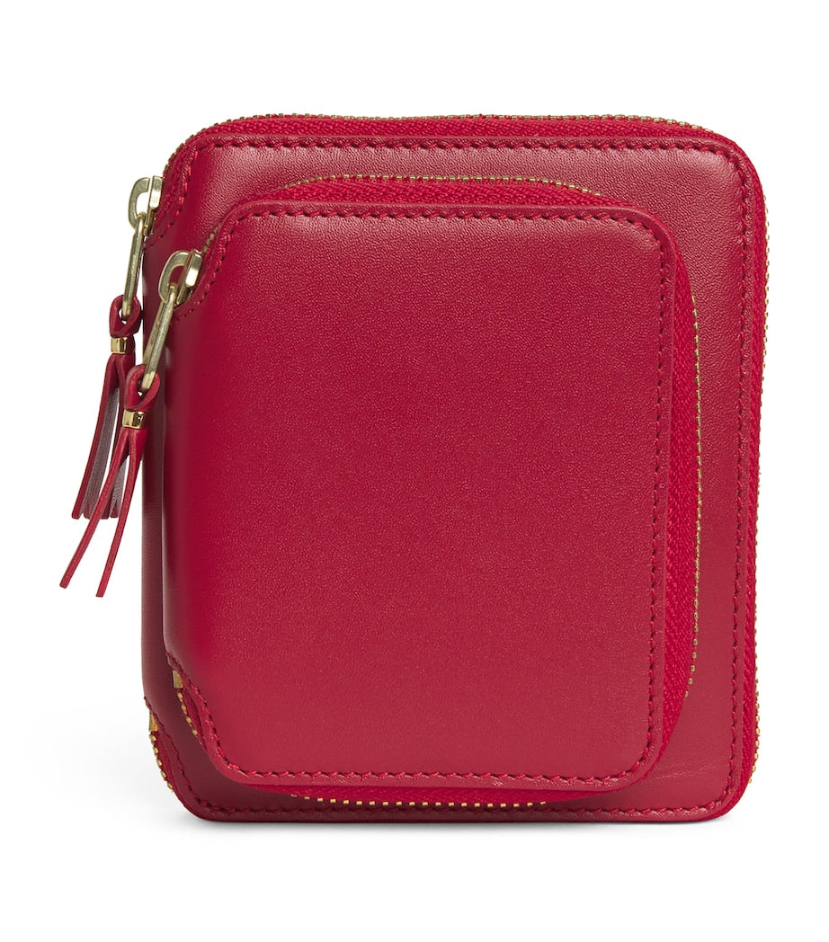 Comme des Garçons leather zipped wallet - British product