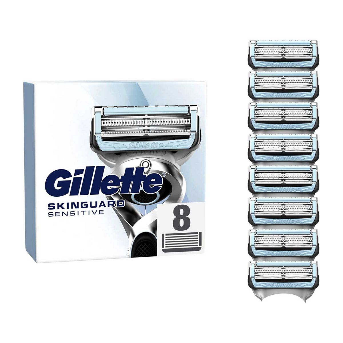 Gillette SkinGuard Sensitive Razor Blade Refills for Men,  8 Blades GOODS Boots   