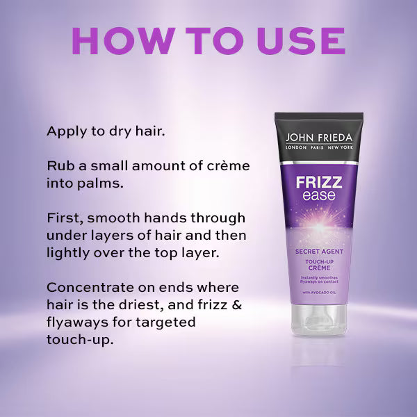 John Frieda Secret Agent Flawless Finishing Crème 100ml (British brand)
