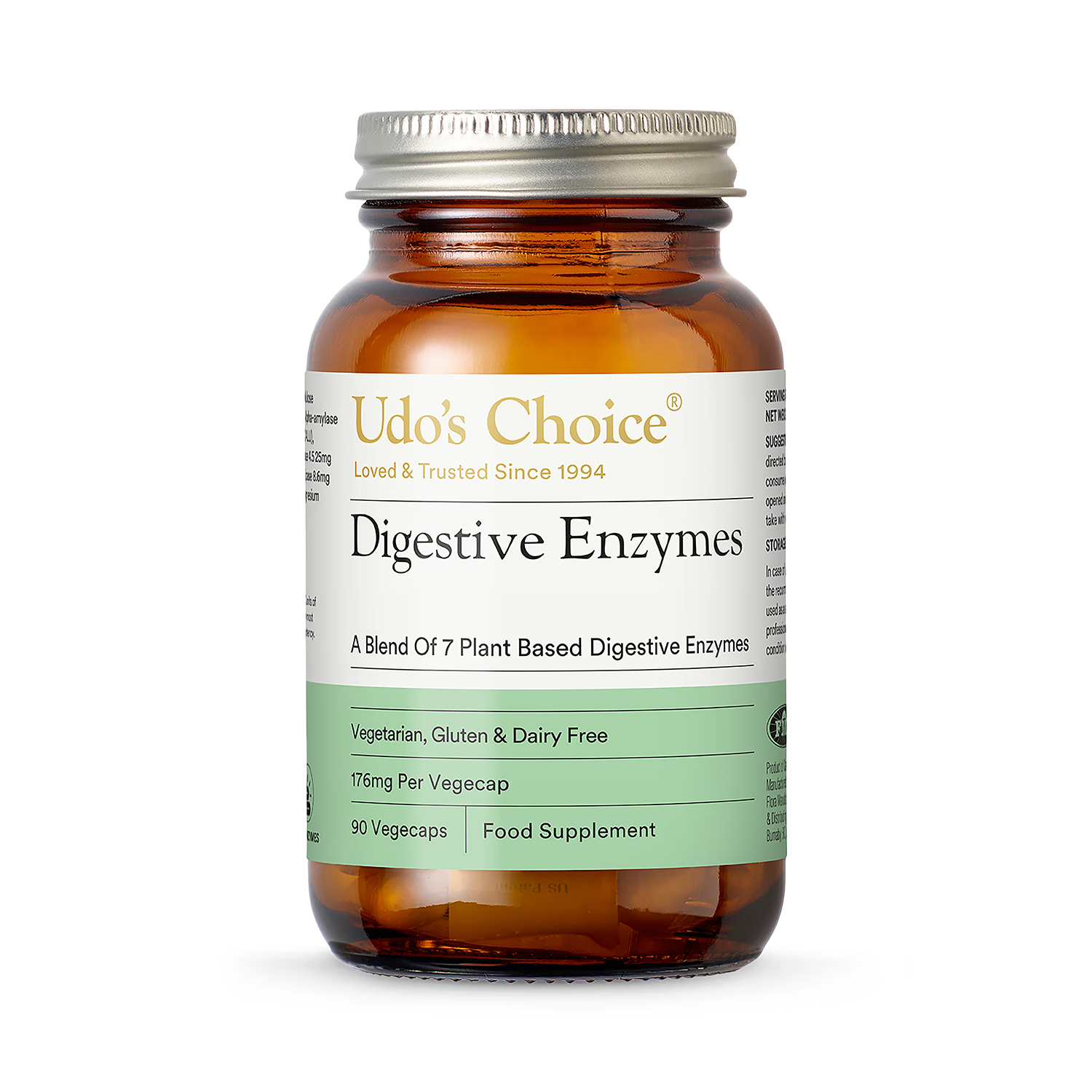 Udo's Choice digestive enzyme blend 90 capsules - British product