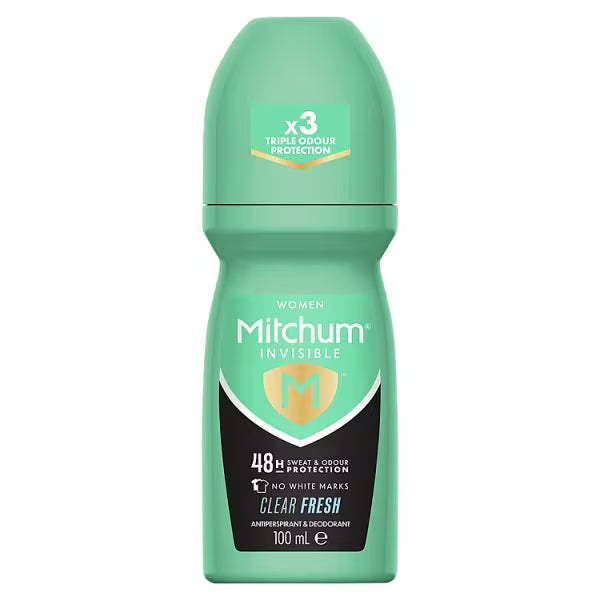 Mitchum Invisible Clear Fresh Roll-On 100ml, importiert aus dem Vereinigten Königreich