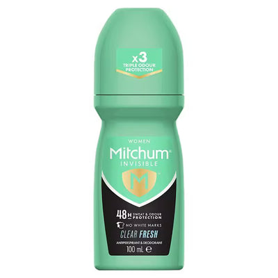 Mitchum Invisible Clear Fresh Kvinners Roll On 100ml