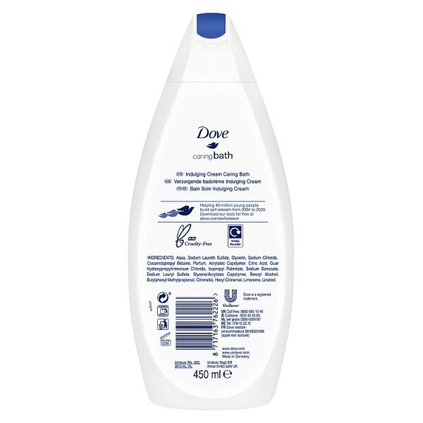 Dove Indulging Cream Bath Soak 450ml GOODS Superdrug   