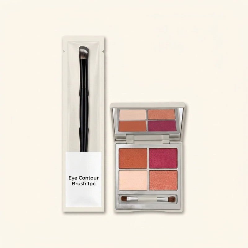 No7 eyeshadow bundle Centre of Attention palette and brush - British product